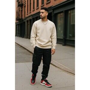 Nike Air Jordan 1 Low Reverse Bred Toe Red Black White Men’s 8.5 Sneakers